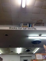 Library Books for tall people